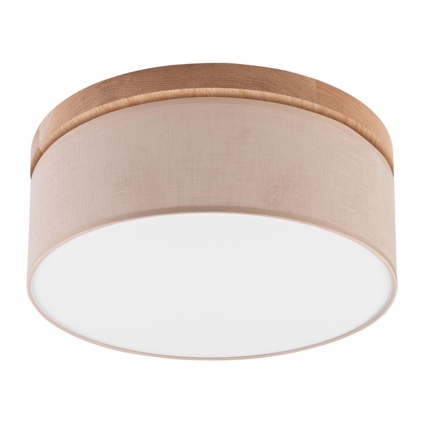 Brilagi - LED Οροφιαίο φωτιστικό BELLADONNA 2xE27/15W/230V διάμ. 40 εκ. μπεζ/δρυς