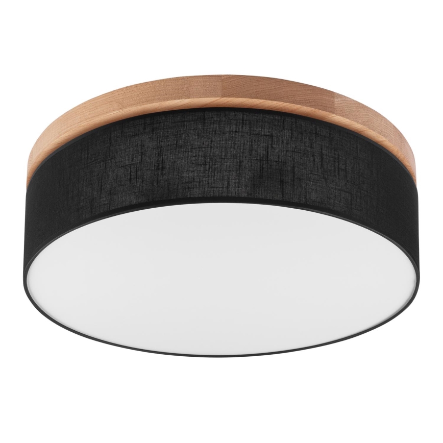 Brilagi - LED Οροφιαίο φωτιστικό BELLADONNA 3xE27/15W/230V διάμ. 50 εκ. μαύρο/βελανιδιά