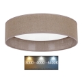 Brilagi - LED Οροφιαίο φωτιστικό VELVET LED/24W/230V διάμ. 40 εκ. 3000/4000/6400K καφέ