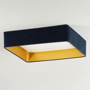 Brilagi - LED Οροφιαίο φωτιστικό VELVET SQUARE LED/24W/230V σκούρο μπλε