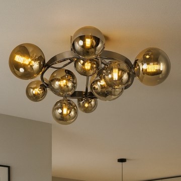 Brilagi - LED Πλαφονιέρα οροφής MILLA 10xG9/3W/230V γυαλιστερό χρώμιο/φιμέ