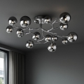 Brilagi - LED Πλαφονιέρα οροφής MISTEL 15xG9/3W/230V γυαλιστερό χρώμιο/φιμέ