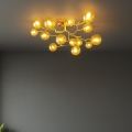 Brilagi - LED Πλαφονιέρα οροφής MISTEL 15xG9/3W/230V χρυσό