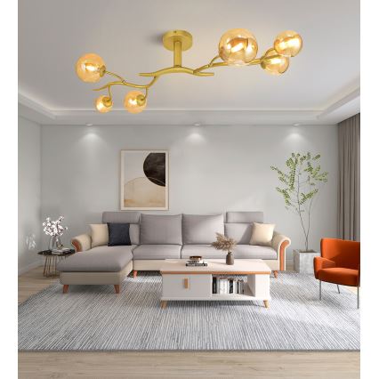 Brilagi - LED Πλαφονιέρα οροφής MISTEL 6xG9/3W/230V χρυσό
