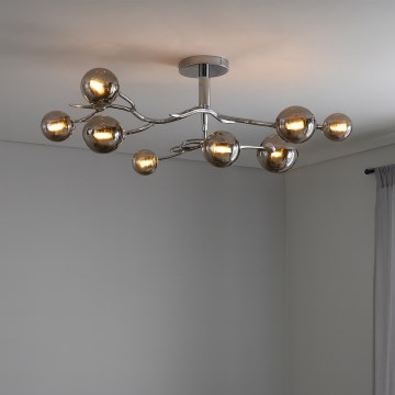 Brilagi - LED Πλαφονιέρα οροφής MISTEL 9xG9/3W/230V γυαλιστερό χρώμιο/φιμέ