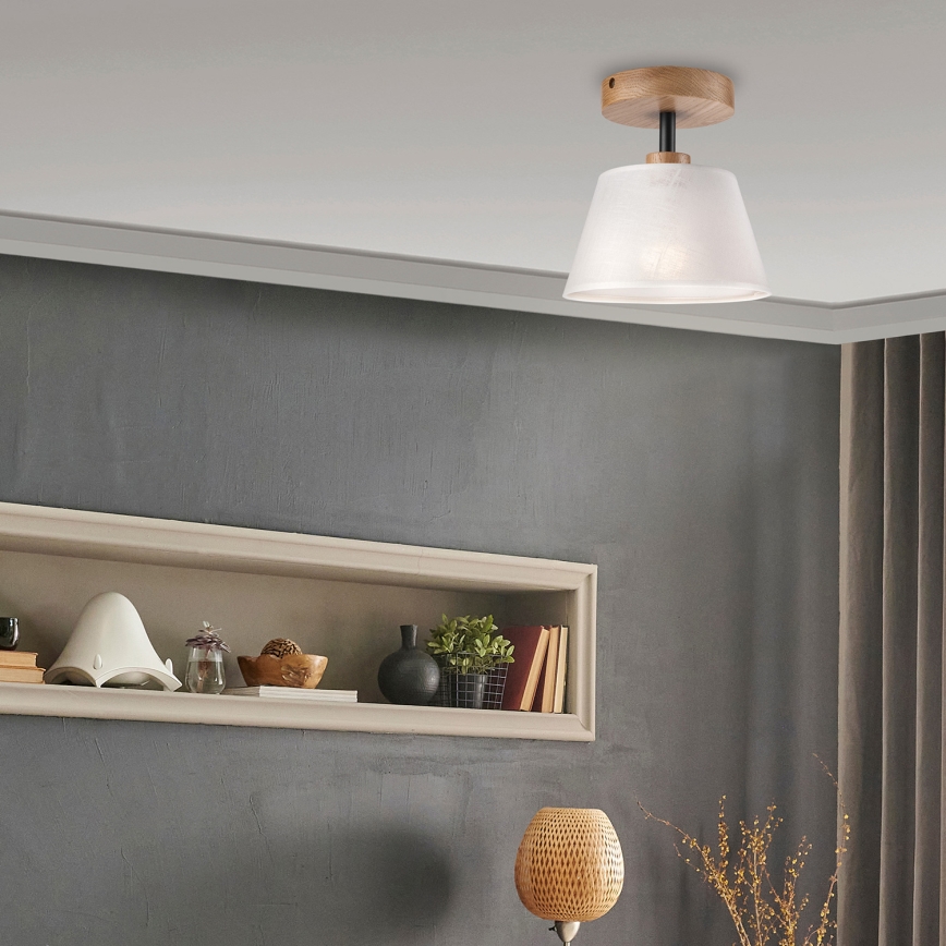 Brilagi - LED  Πλαφονιέρα οροφής ANTHONY 1xE14/60W/230V δρυς/λευκό