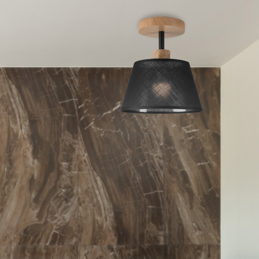 Brilagi - LED  Πλαφονιέρα οροφής ANTHONY 1xE14/60W/230V δρυς/μαύρο