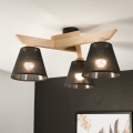 Brilagi - LED  Πλαφονιέρα οροφής ANTHONY 3xE14/40W/230V δρυς/μαύρο