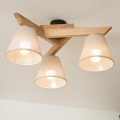 Brilagi - LED  Πλαφονιέρα οροφής ANTHONY 3xE14/40W/230V δρυς/μπεζ