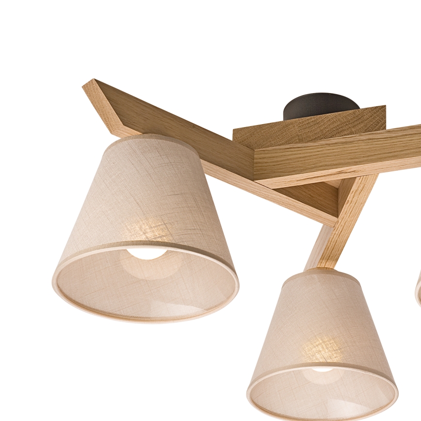 Brilagi - LED  Πλαφονιέρα οροφής ANTHONY 3xE14/40W/230V δρυς/μπεζ