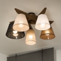 Brilagi - LED  Πλαφονιέρα οροφής ANTHONY 5xE14/40W/230V δρυς