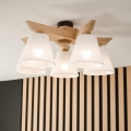 Brilagi - LED  Πλαφονιέρα οροφής ANTHONY 5xE14/40W/230V δρυς/λευκό