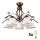 Brilagi - LED Πλαφονιέρα οροφής ANTICO 5xE27/60W/230V μπρονζέ πατίνα