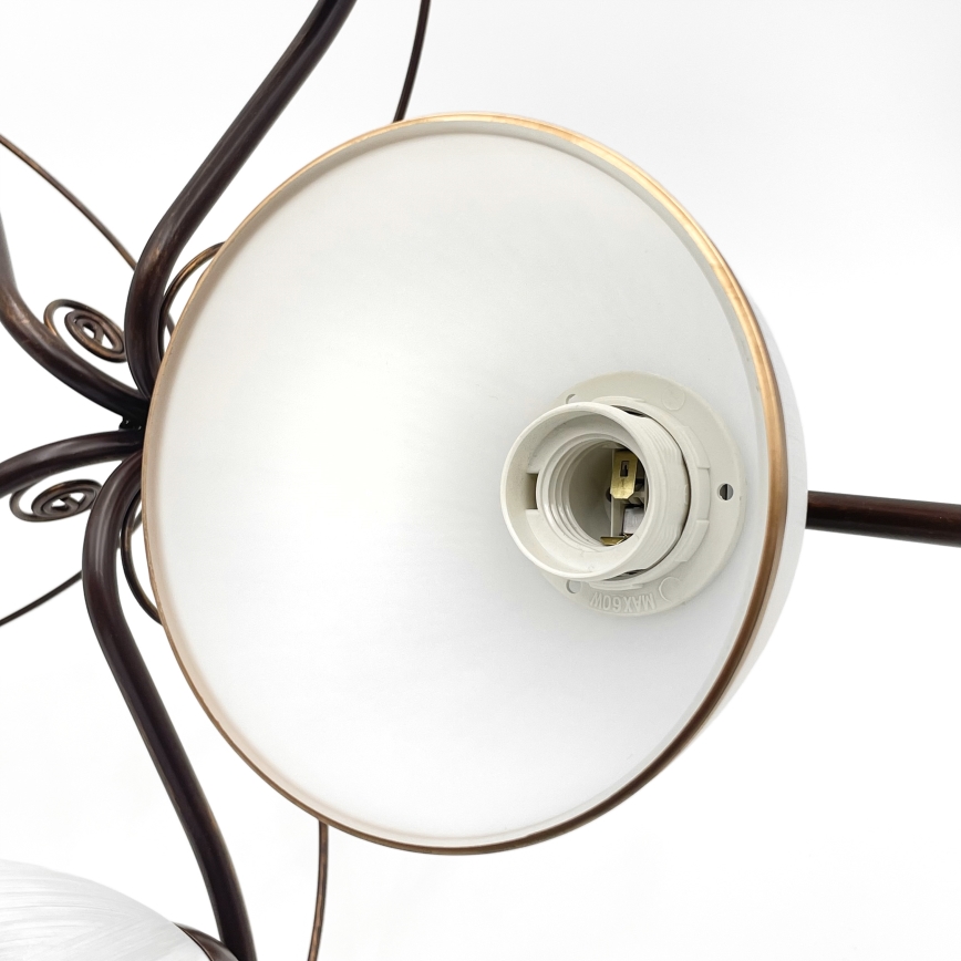 Brilagi - LED Πλαφονιέρα οροφής ANTICO 5xE27/60W/230V μπρονζέ πατίνα