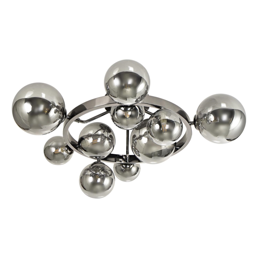 Brilagi - LED Πλαφονιέρα οροφής MILLA 10xG9/3W/230V γυαλιστερό χρώμιο/φιμέ