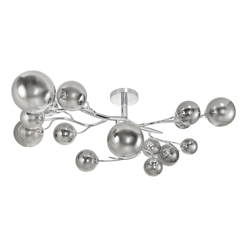 Brilagi - LED Πλαφονιέρα οροφής MISTEL 15xG9/3W/230V γυαλιστερό χρώμιο/φιμέ