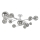 Brilagi - LED Πλαφονιέρα οροφής MISTEL 15xG9/3W/230V γυαλιστερό χρώμιο/φιμέ