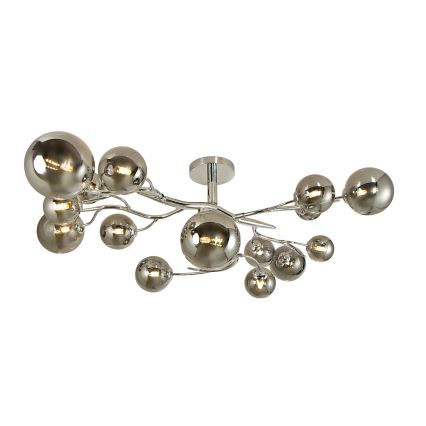 Brilagi - LED Πλαφονιέρα οροφής MISTEL 15xG9/3W/230V γυαλιστερό χρώμιο/φιμέ