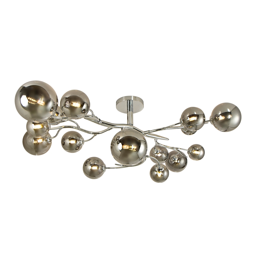 Brilagi - LED Πλαφονιέρα οροφής MISTEL 15xG9/3W/230V γυαλιστερό χρώμιο/φιμέ