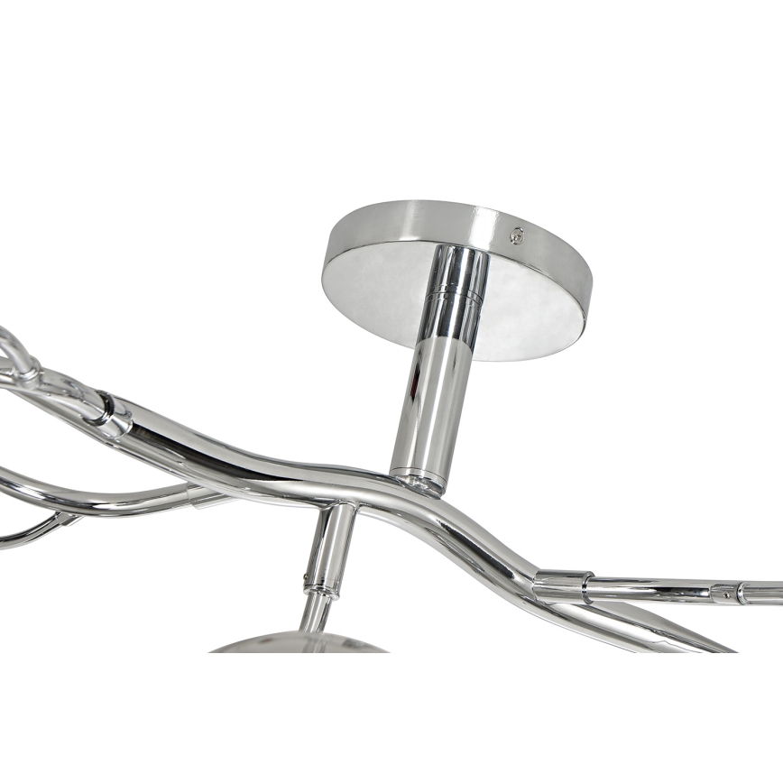 Brilagi - LED Πλαφονιέρα οροφής MISTEL 15xG9/3W/230V γυαλιστερό χρώμιο/φιμέ