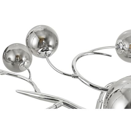 Brilagi - LED Πλαφονιέρα οροφής MISTEL 15xG9/3W/230V γυαλιστερό χρώμιο/φιμέ