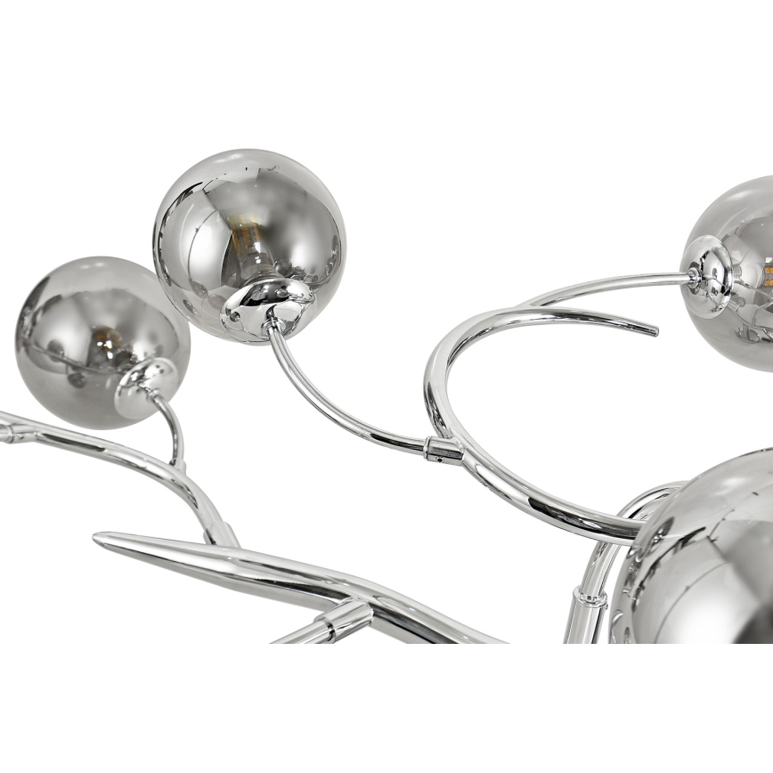 Brilagi - LED Πλαφονιέρα οροφής MISTEL 15xG9/3W/230V γυαλιστερό χρώμιο/φιμέ