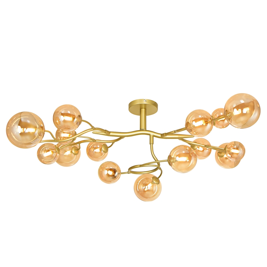 Brilagi - LED Πλαφονιέρα οροφής MISTEL 15xG9/3W/230V χρυσό