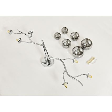 Brilagi - LED Πλαφονιέρα οροφής MISTEL 6xG9/3W/230V γυαλιστερό χρώμιο/φιμέ