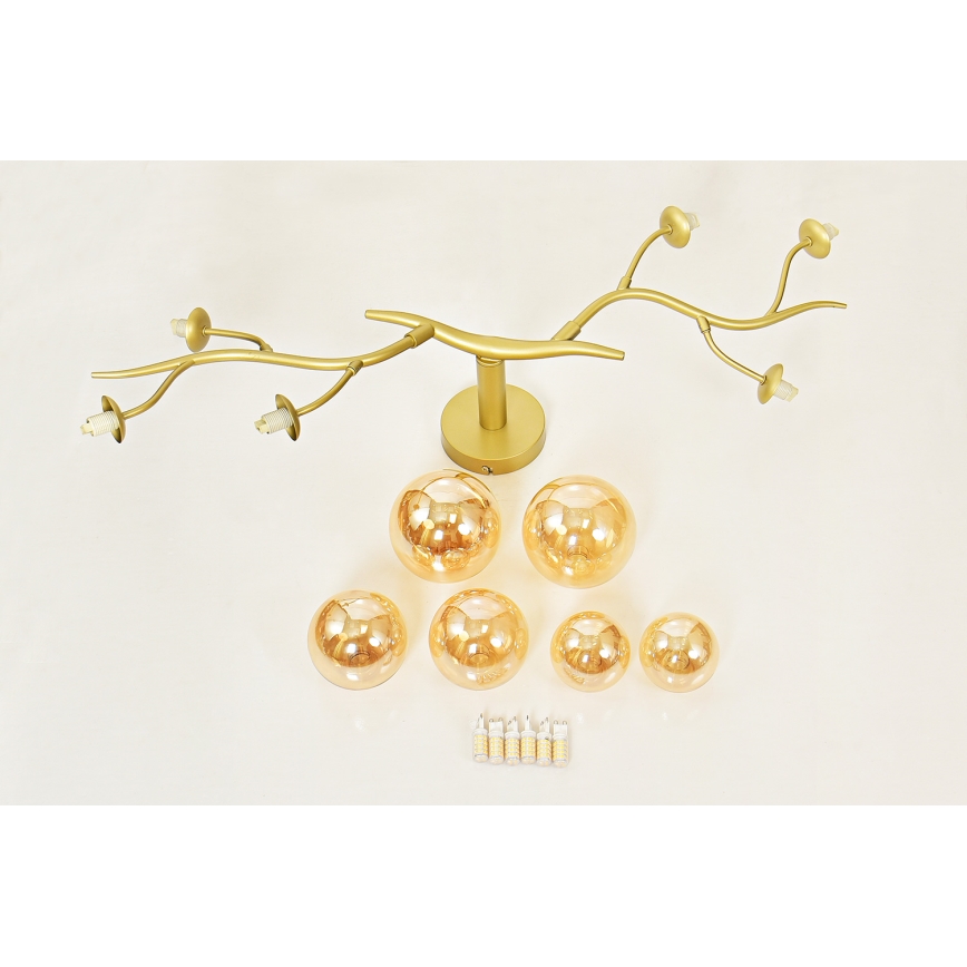Brilagi - LED Πλαφονιέρα οροφής MISTEL 6xG9/3W/230V χρυσό