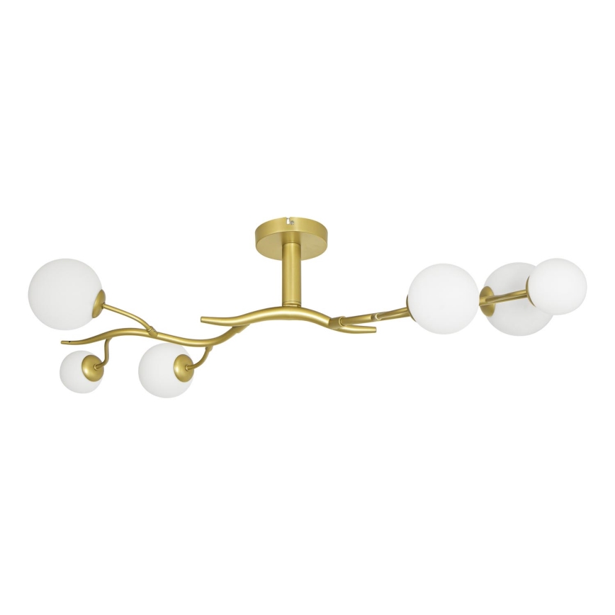 Brilagi - LED Πλαφονιέρα οροφής MISTEL 6xG9/3W/230V χρυσό/λευκό