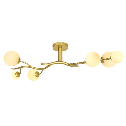 Brilagi - LED Πλαφονιέρα οροφής MISTEL 6xG9/3W/230V χρυσό/λευκό