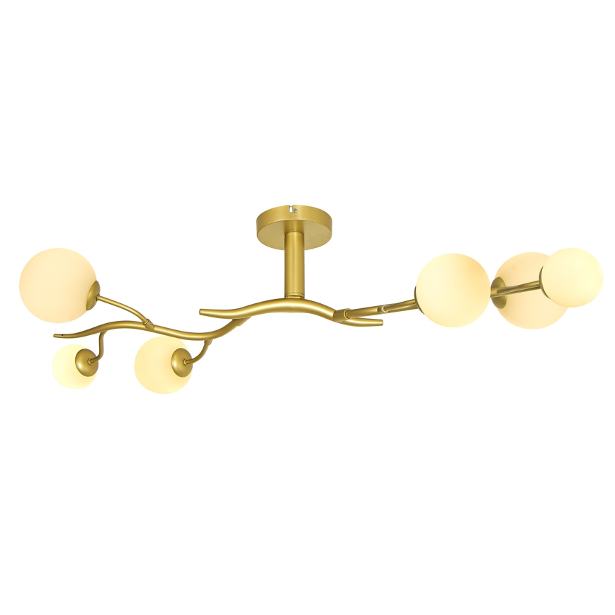 Brilagi - LED Πλαφονιέρα οροφής MISTEL 6xG9/3W/230V χρυσό/λευκό