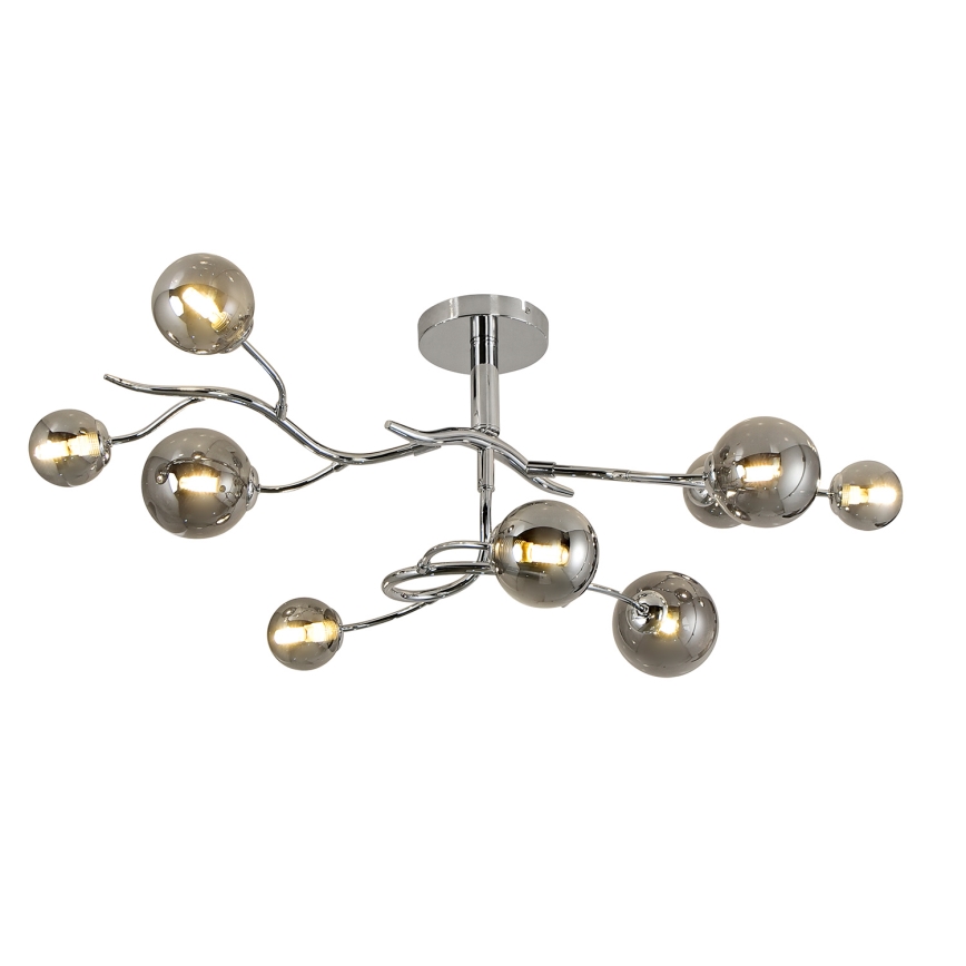 Brilagi - LED Πλαφονιέρα οροφής MISTEL 9xG9/3W/230V γυαλιστερό χρώμιο/φιμέ