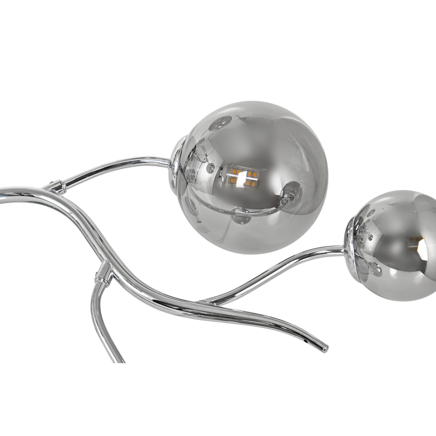 Brilagi - LED Πλαφονιέρα οροφής MISTEL 9xG9/3W/230V γυαλιστερό χρώμιο/φιμέ