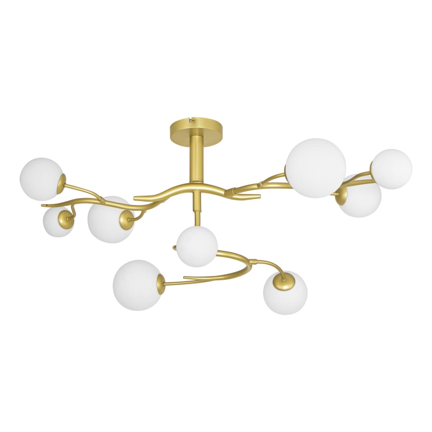 Brilagi - LED Πλαφονιέρα οροφής MISTEL 9xG9/3W/230V χρυσό/λευκό