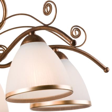 Brilagi - LED Πολύφωτο με αλυσίδα ANTICO 5xE27/60W/230V μπρονζέ πατίνα
