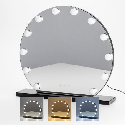 Brilagi - Ρυθμιζόμενο LED Καθρέφτης Μακιγιάζ HOLLYWOOD LED/12W/230V 3000/4000/6500K