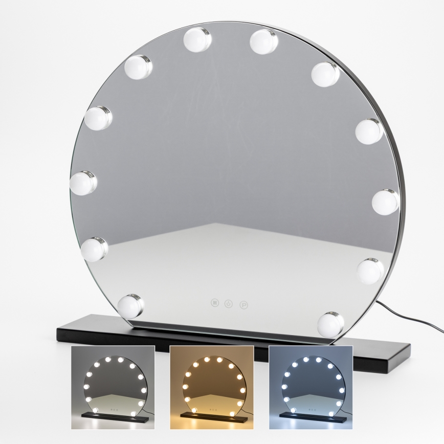 Brilagi - Ρυθμιζόμενο LED Καθρέφτης Μακιγιάζ HOLLYWOOD LED/12W/230V 3000/4000/6500K
