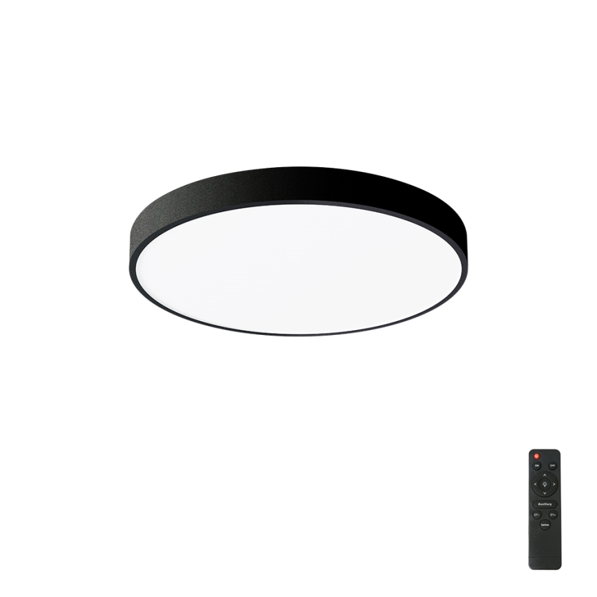 Brilagi - Ρυθμιζόμενο LED φωτιστικό οροφής POOL LED/60W/230V 3000-6000K Ø 60 cm μαύρο + τηλεχειριστήριο