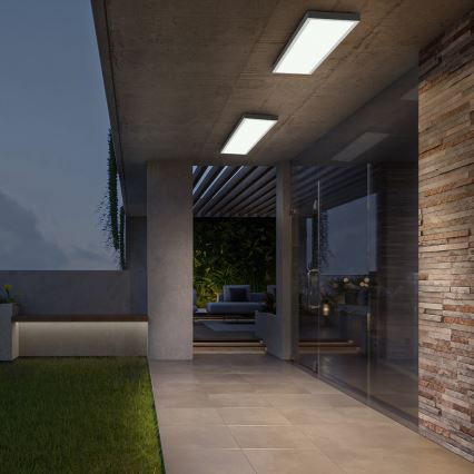 Brilagi - LED Ρυθμιζόμενο φωτιστικό οροφής FRAME SMART LED/50W/230V 30x120 cm 3000-6000K IP44 λευκό + τηλεχειριστήριο