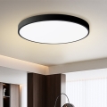 Brilagi - LED Ρυθμιζόμενο φωτιστικό οροφής POOL SMART LED/100W/230V 3000-6000K διάμετρος 80 cm Wi-Fi Tuya μαύρο + τηλεχειριστήριο