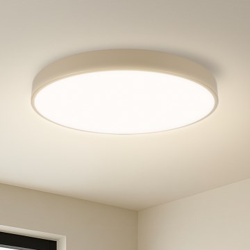 Brilagi - LED Ρυθμιζόμενο φωτιστικό οροφής POOL SMART LED/60W/230V διάμετρος 50 cm Wi-Fi Tuya μπεζ + τηλεχειριστήριο
