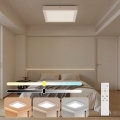 Brilagi - LED Ρυθμιζόμενο φωτιστικό οροφής μπάνιου FRAME SMART LED/24W/230V 30x30 cm 3000-6000K IP44 λευκό + τηλεχειριστήριο