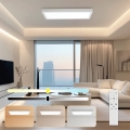 Brilagi - LED Ρυθμιζόμενο φωτιστικό οροφής μπάνιου FRAME SMART LED/30W/230V 30x60 cm 3000-6000K λευκό + τηλεχειριστήριο