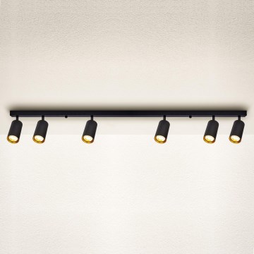 Brilagi - LED ρυθμιζόμενο φωτιστικό σποτ SELE 6xGU10/6,5W/230V 2700-6500K μαύρο/χρυσό