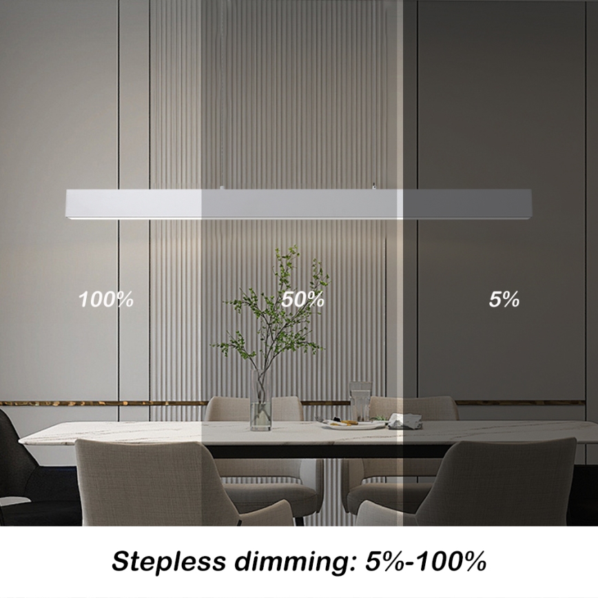 Brilagi - LED Ρυθμιζόμενος Πολυέλαιος SLEEKLINE SMART LED/40W/230V 3000-6000K Wi-Fi Tuya Λευκός + τηλεχειριστήριο