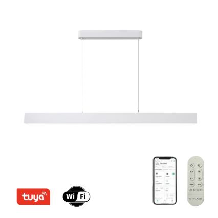 Brilagi - LED Ρυθμιζόμενος Πολυέλαιος SLEEKLINE SMART LED/40W/230V 3000-6000K Wi-Fi Tuya Λευκός + τηλεχειριστήριο