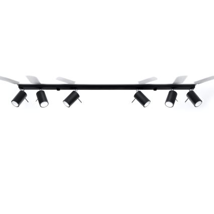 Brilagi -  LED Σποτ ASMUS 6xGU10/7W/230V μαύρο