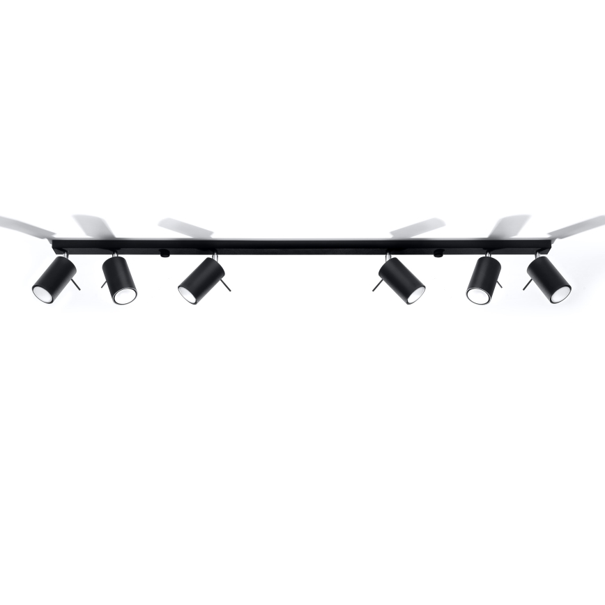 Brilagi -  LED Σποτ ASMUS 6xGU10/7W/230V μαύρο