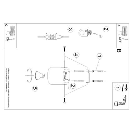 Brilagi -  LED Σποτ FRIDA 1xGU10/7W/230V τσιμέντο